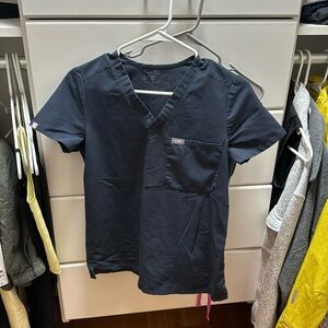 Dark blue/grey XXs Catarina top and XXS petite Yola 2.0 pants